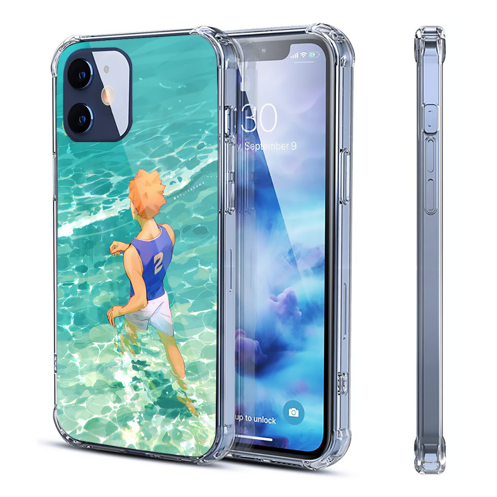 （画像用） ハイキュー!! Haikyu!! 【iPhone 12シリーズ対応】透明スマホケース（クリアソフトケース）